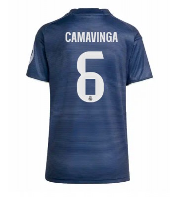 Real Madrid Eduardo Camavinga #6 Udebanetrøje Dame 2025-26 Kortærmet